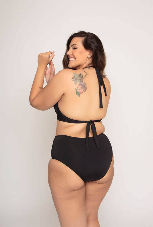 Bikini plus size black