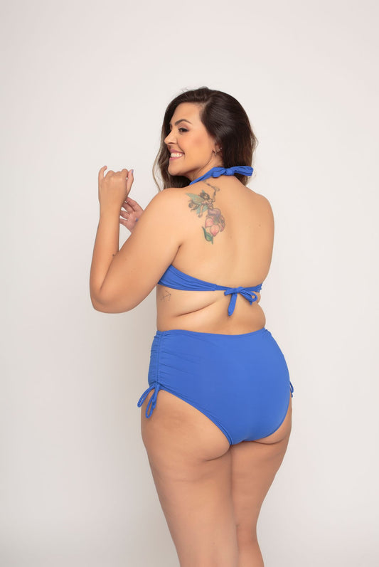 Bikini set plus size blue