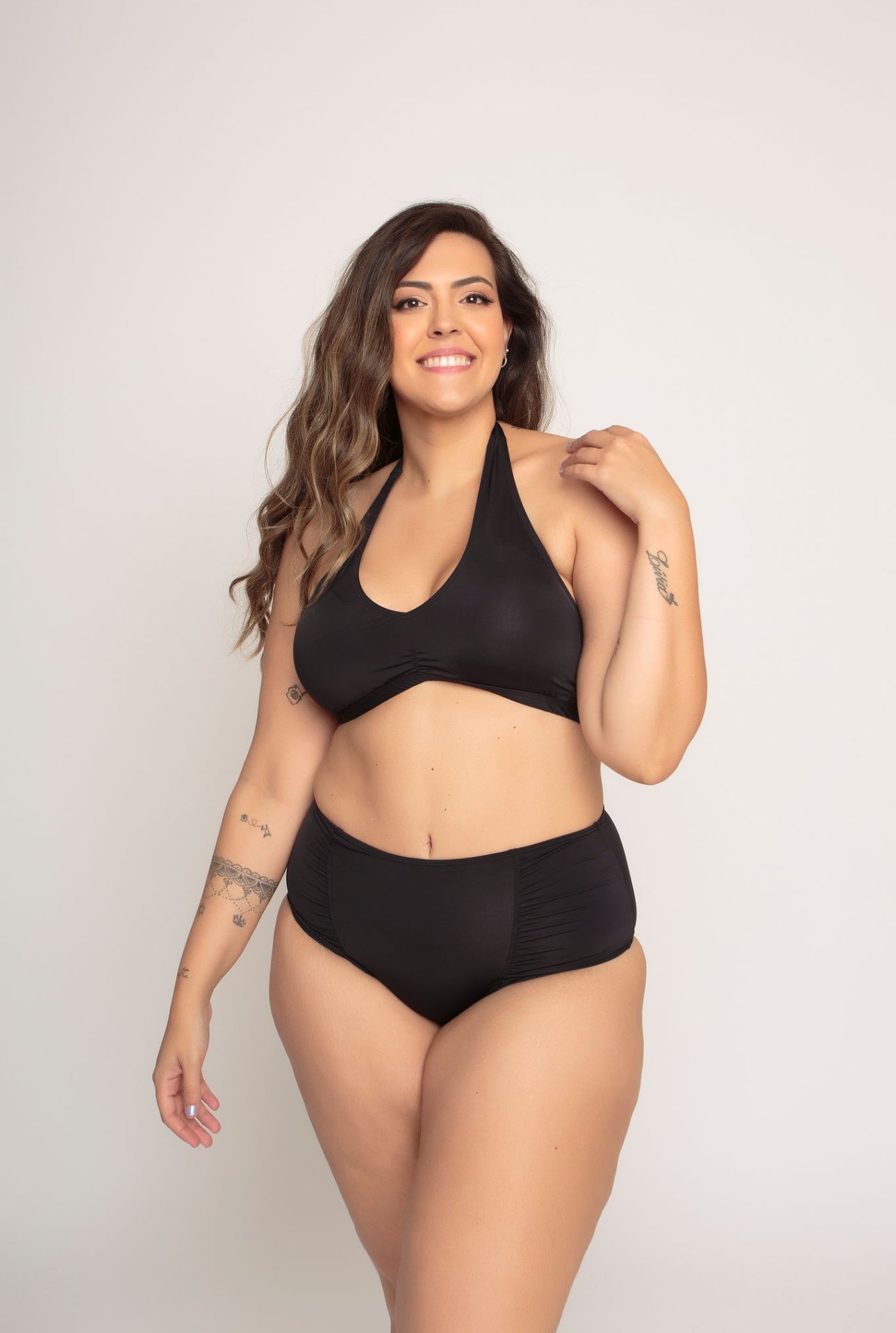 Bikini plus size black